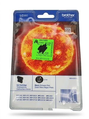 BROTHER - Cartouche d'encre LC980 - Noir 8.7ml 300 pages - N…