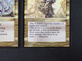 two cards with a picture of a man and a woman