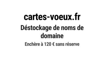 Nom de domaine cartes-voeux.fr.