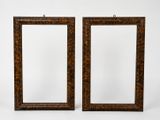 paire de miroirs à cadre en écaille d'italien du XIXe siècle