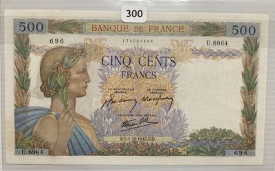 une photo d'un billet de banque français sur lequel figure une femme