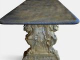 an image of a table with a lamp on top of it