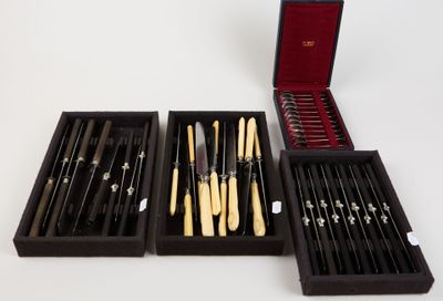 several different types of chopsticks are in a black box