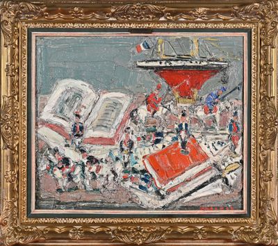 André COTTAVOZ (1922-2012) Les soldats de plomb, 1980