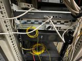 a bunch of wires that are connected to a rack