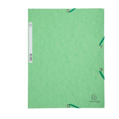 EXACOMPTA - Chemise à élastiques 3 rabats - Carte lustrée 40…