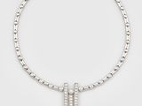an art deco diamond necklace, by cartier