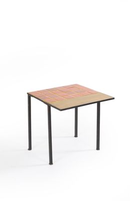 Roger CAPRON (1922-2006) Table basse, plateau rectangulaire … - Photo 1