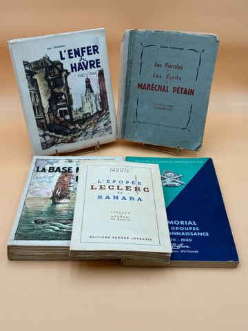 Lot de livres : Général INGOLD : l’épopée LECLERC au Sahara. Mémo...