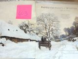 a book with a picture of a horse drawn carriage in the snow