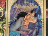 a picture of a picture of a woman and a man reading a book