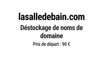 Nom de domaine lasalledebain.com.