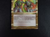 a close up of a card with a picture of a knight on it