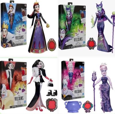 disney villains action figures are shown in a variety of styles