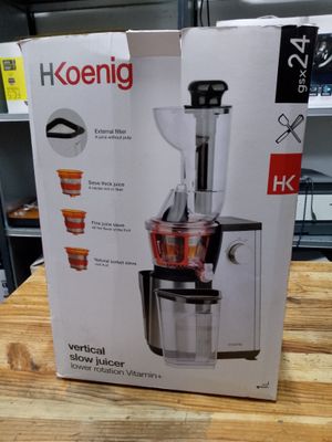 a box of a juicer sitting on a table