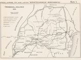 une vieille carte de la ville de Transalvolonee, avec ses routes et ses quartiers