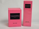 a close up of a pink box and a pink box on a white background