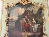 a picture of a painting on the wall of a house
