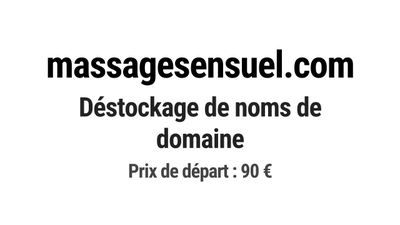 Nom de domaine massagesensuel.com.
