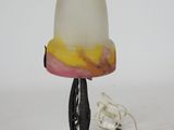 a lamp that is sitting on top of a table