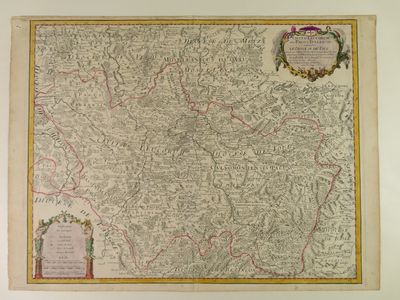 une vieille carte de l'Angleterre avec ses frontières