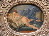 une image d'un tableau représentant une femme allongée sur un lit