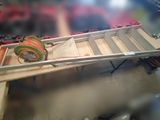 a picture of a model of a boat on a table