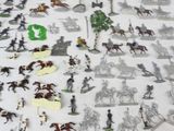 a lot of toy figurines that are on the table