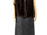an image of a mannequin wearing a fur vest