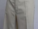 a close up of a mannequin mannequin wearing a white shirt and pants
