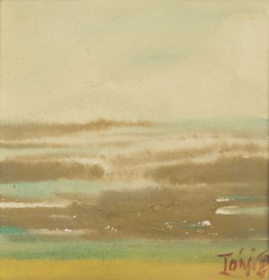 T'ANG HAYWEN (1927-1991), "Composition ou Paysage", Encre et…
