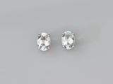 an image of a pair of white topazte earrings