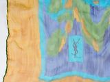 a scarf with a picture of a tree on it