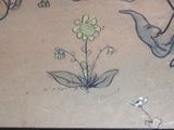 a picture of a drawing on the floor of a room