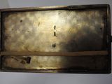a metal box that has a handle on it