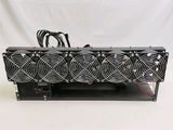 a close up of a computer power supply unit on a white background