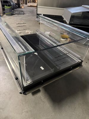 Bac refrigere ouvert rectangulaire roulant metallique noir e…