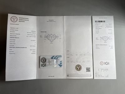 a white paper with a picture of a diamond on it