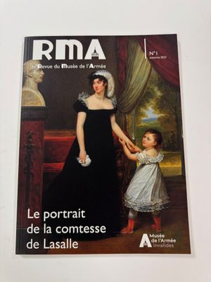 the front cover of a magazine with a painting of a woman and a child