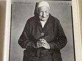 a book with a picture of an old woman on it