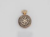 une montre de poche en or et diamants