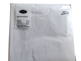 a picture of a white paper napkin on a white background