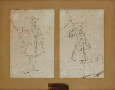 Ecole française du XIXe Suite de deux reproductions figurant…