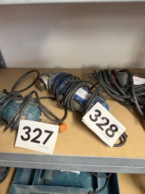 a lot of electrical equipment on a shelf in a store