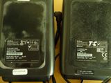 two power cords that are connected to a power supply
