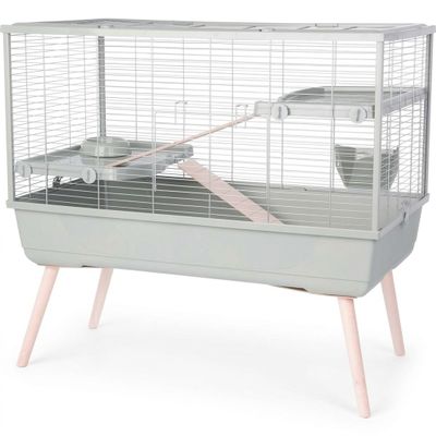ZOLUX - La cage Neolife 100 verte pour lapins comporte 4 pie…