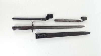 three different types of knives are displayed on a white surface