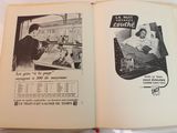 an old book with a picture of a woman and a man