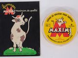 an image of a sticker with a picture of a cow on it and a sticker with a picture of a cow on it