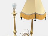 two lamps that are sitting next to each other